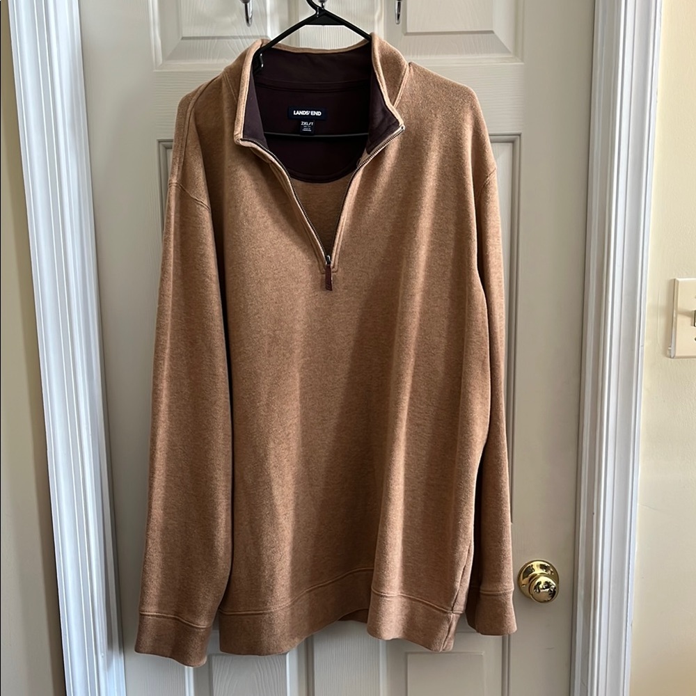 Lands' End Men's Tan Sweater